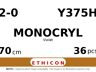 Monocryl Y375H hechtdraad - UR-5 2-0 - 70cm - | per 36 st. |