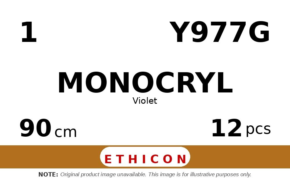 Monocryl Y977G hechtdraad - CTX 1 - 90cm - | per 12 st. |