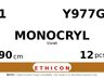 Monocryl Y977G hechtdraad - CTX 1 - 90cm - | per 12 st. |