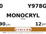 Monocryl Y978G hechtdraad - CTX 0 - 90cm - | per 12 st. |