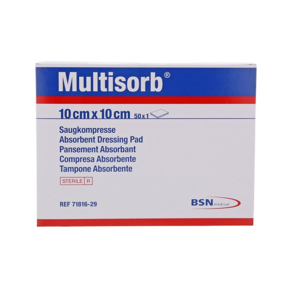 Leukoplast Compress Absorbent protect 10X20CM steriel verpakt (50 stuks)