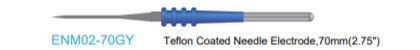 Naald Electrode Non-Stick Teflon Coated 70mm per stuk