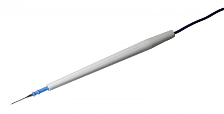 FIAB diathermiepen 50st. met monopolaire naaldelektrode, voetbediening 3,2m kabel, plug stekker