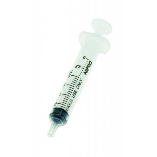 Nipro 2ml Luerlock injectiespuit per 100st.