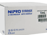 Nipro insuline injectiespuit 3-delig 1ml 30G 0.3x13mm per 100st