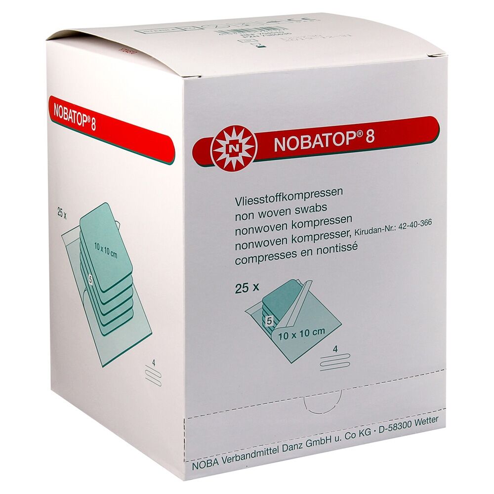 Nobatop 8 NW steriele gaasjes  10x10cm  per 50x2st.