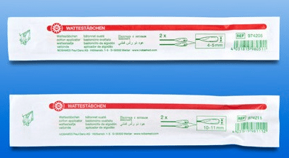 Noba wattenstaafjes 15cm steriel PP plastic per 2x100st grote prop 10-11mm - afbeelding 0