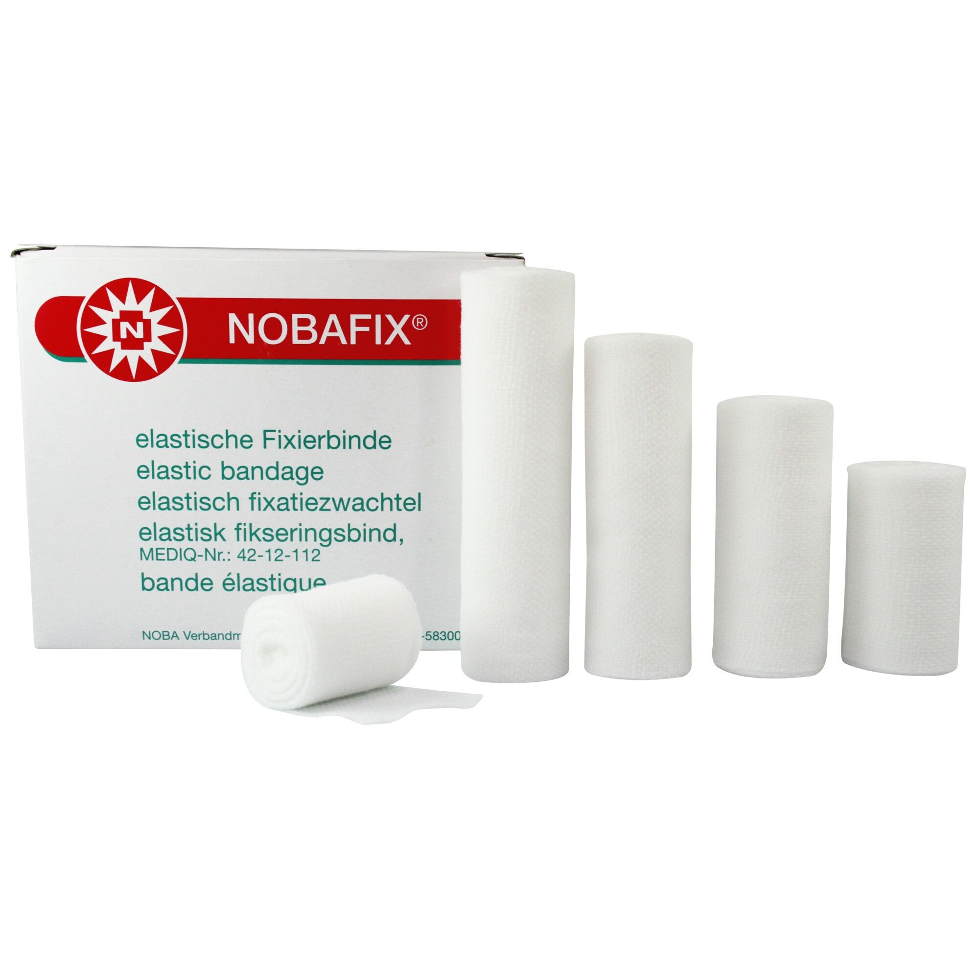 Nobafix elastisch hydrofiele zwachtels 4cm x 4m per 20st.