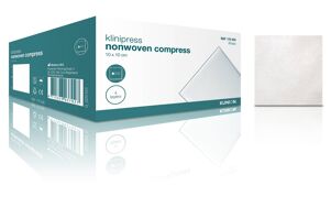 Klinion nonwoven kompres 5x5cm 4 laags per 100st. niet steriel