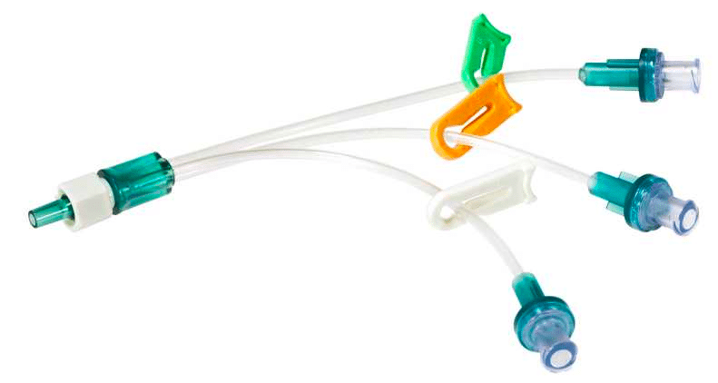 Vygon Octopus 3 lumen 3x 10cm slang met 3 ARV per 10st