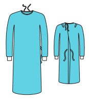 Barrier classic spunlace operatiejas met tieback sluiting