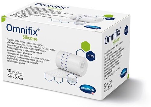 Hartmann Omnifix Silicone fixatiefolie op rol 10cmx5m per 1st. 