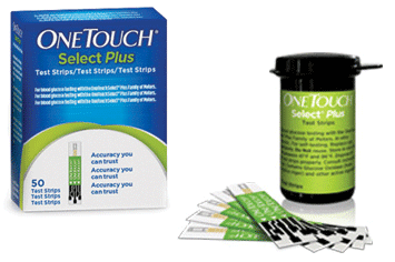 One Touch Select plus glucose teststrips per 50st.