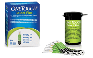 One Touch Select plus glucose teststrips per 50st.