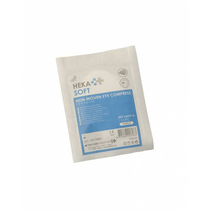 Heka Oogkompres non-woven-steriel 7.2 x 5.6cm per 35st - afbeelding 1