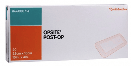 Smith&Nephew Opsite postoperatief wondverband eilandpleister 25x10cm per 20st.