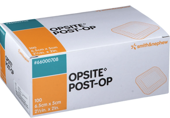 Smith & Nephew Opsite post-op eilandpleister transparant 6,5x5cm per 100st.