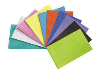 Monoart dental bib towel oranje per 500st