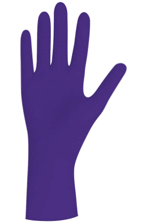 Paarse nitril handschoenen Cobalt pearl unigloves per 100st maat XL