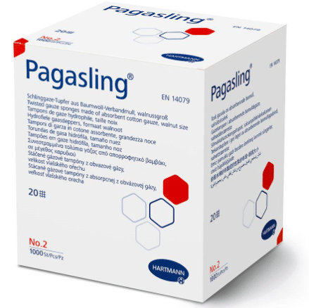 Pagasling gaasbollen nr. 2 walnoot 1x 1000st niet steriel - afbeelding 1