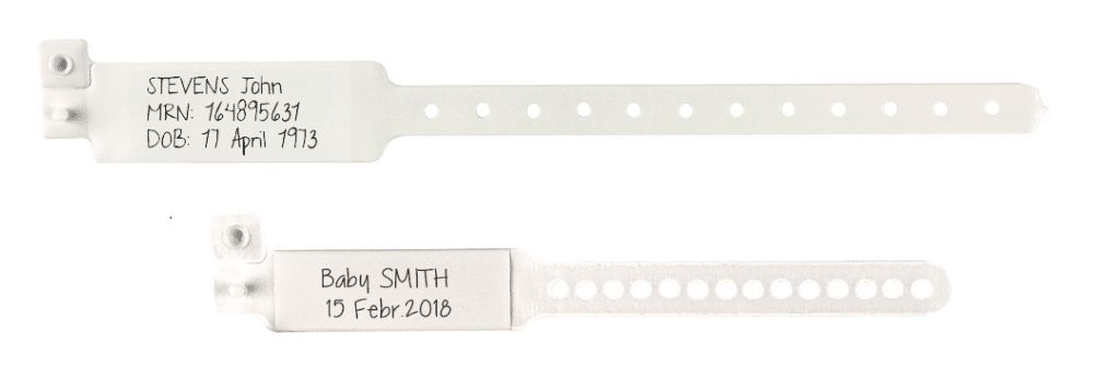 Identificatie polsbandjes volwassenen wit per 250st - afbeelding 0