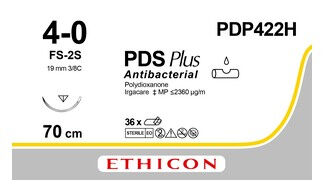 PDS PLUS hechtdraad PDP422H CLR 4-0 70CM met 1xFS-2S per 36ST - afbeelding 0