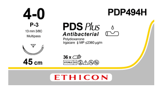 PDS Plus hechtdraad PDP494H CLR 4-0 45 cm P-3 PRIME MP naald 36 stuks - afbeelding 0