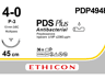 PDS Plus hechtdraad PDP494H CLR 4-0 45 cm P-3 PRIME MP naald 36 stuks