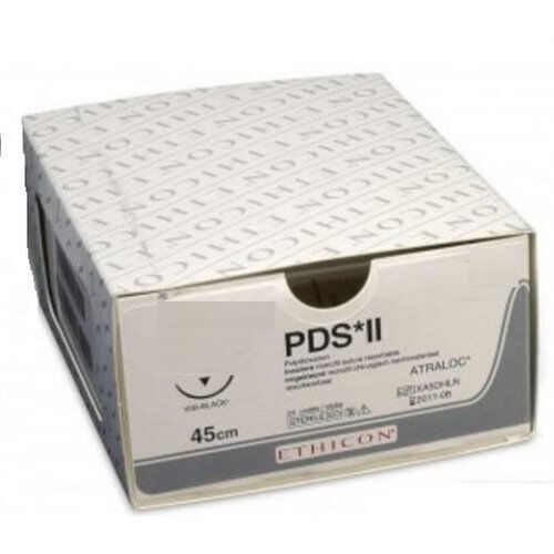 PDS 2 hechtdraad Z303H 5-0 met RB-1 naald per 36st. - afbeelding 0