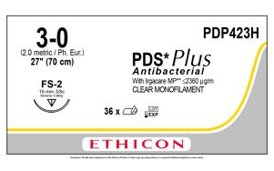 PDS Plus PDP423H Hechtdraad 3-0 FS2- 70cm per 36st