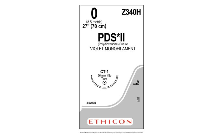 PDS II Ethicon Z340-CT-1 plus violet 70cm per 36st 