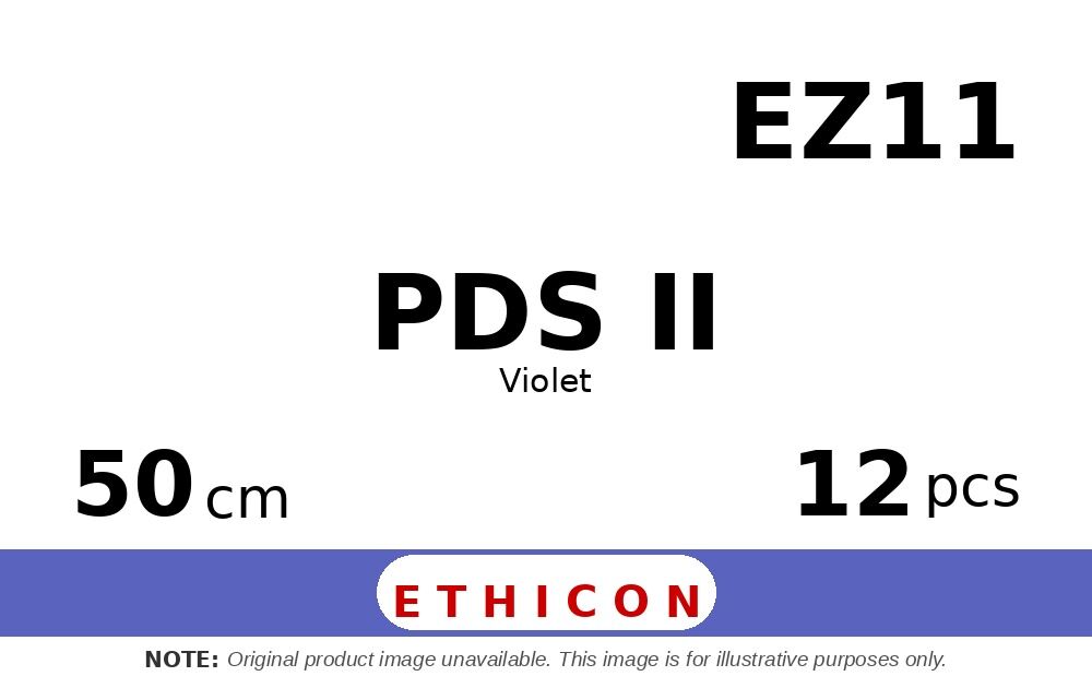 PDS II EZ11 hechtdraad - No Needle nan - 50cm - | per 12 st. |