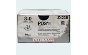 PDS II hechtdraad Z423E 70cm- 3-0-nld FS-2 per 24 st
