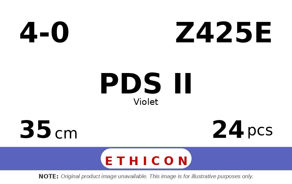 PDS II Z425E hechtdraad - V-47 4-0 - 35cm - | per 24 st. |