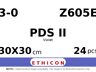 PDS II Z605E hechtdraad - UR-6 3-0 - 30X30cm - | per 24 st. |