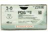 PDS 4-0 70cm ongekleurd draad met FS-2 naald per 24st.