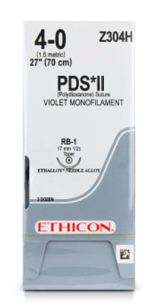 PDS hechtdraad 4-0 70cm violet RB-1+ Z304H 36x