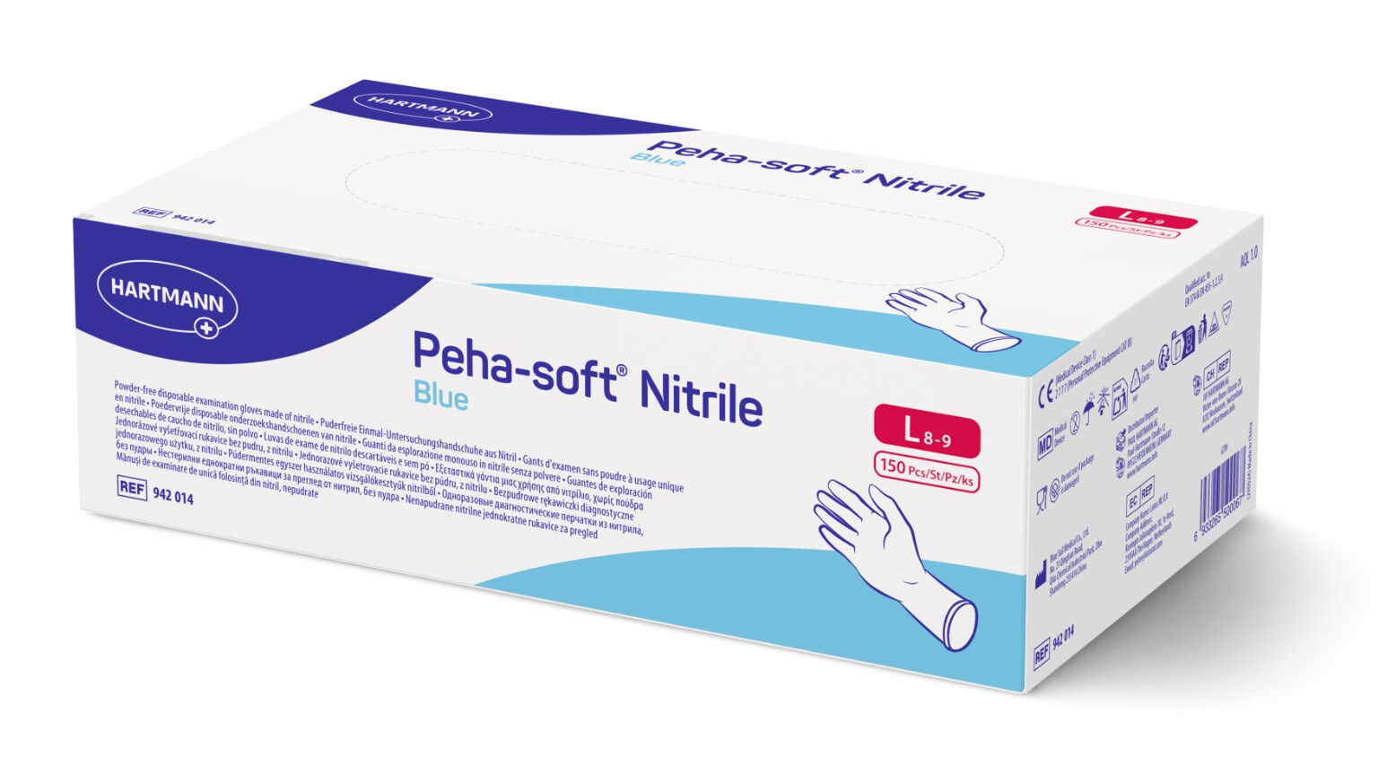 Peha soft nitrile blue handschoenen