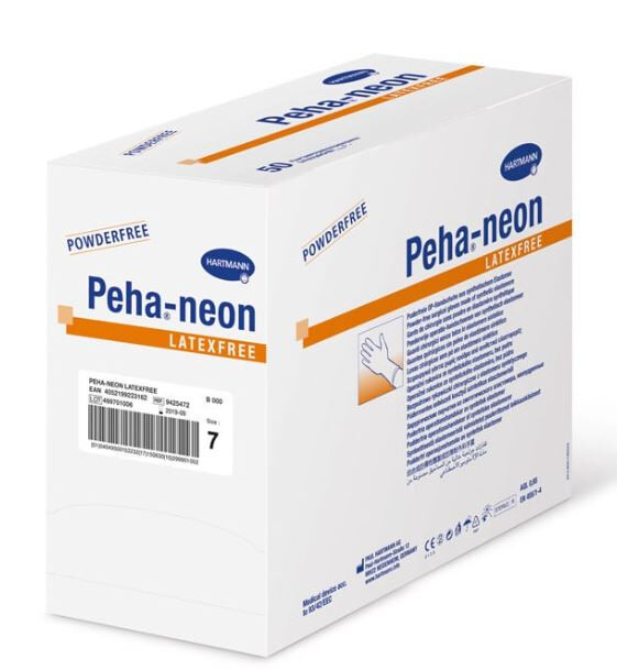 Peha Neon latexvrije steriele handschoenen