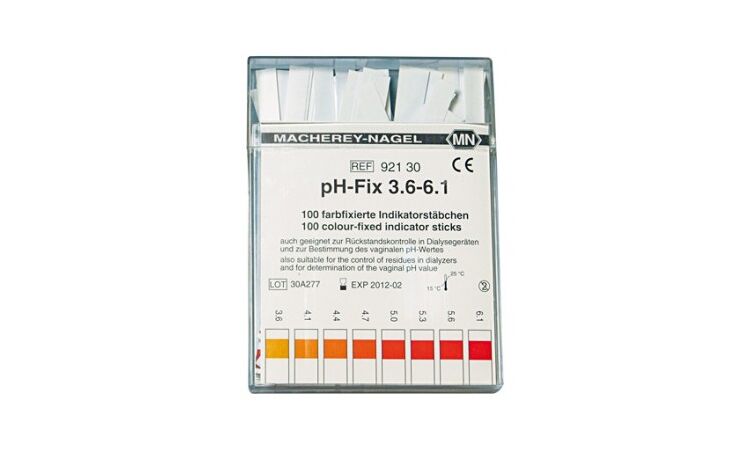 pH-Fix indicator strips range 3.6 - 6.1 per 100st. - afbeelding 0