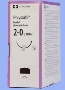 Medtronic Covidien CL-911 Polysorb violet 2-0 met GS-24 naald 90cm 36st. - afbeelding 0