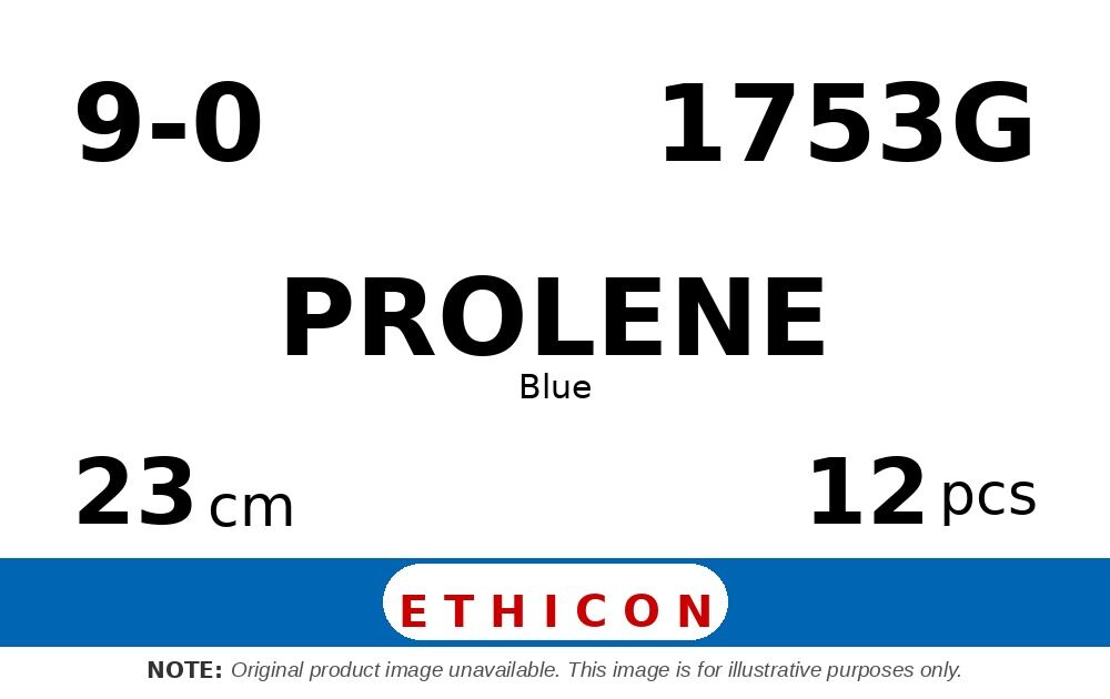 Prolene 1753G hechtdraad - Multiple 9-0 - 23cm - | per 12 st. |