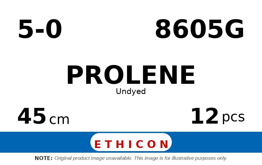 Prolene 8605G hechtdraad - P-3 5-0 - 45cm - | per 12 st. |