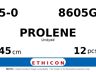 Prolene 8605G hechtdraad - P-3 5-0 - 45cm - | per 12 st. |