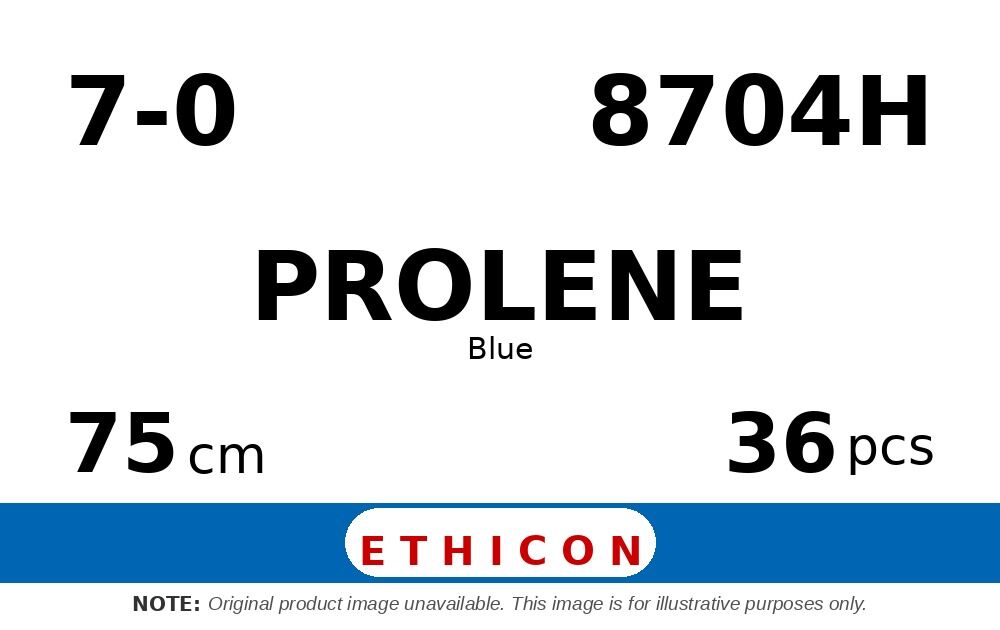 Prolene 8704H hechtdraad - CC 7-0 - 75cm - | per 36 st. |