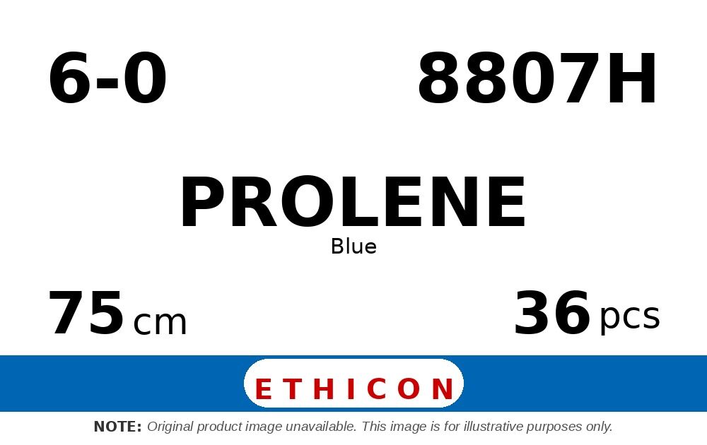 Prolene 8807H hechtdraad - CC 6-0 - 75cm - | per 36 st. |