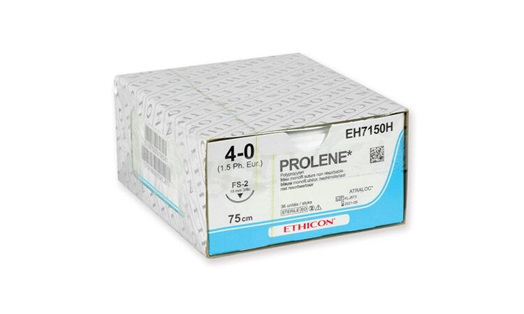 Ethicon Prolene EH7150H 4-0 blauw FS-2-75cm per 36st