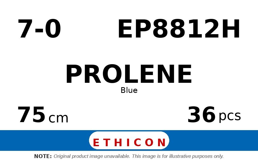 Prolene EP8812H hechtdraad - CC 7-0 - 75cm - | per 36 st. |