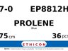 Prolene EP8812H hechtdraad - CC 7-0 - 75cm - | per 36 st. |