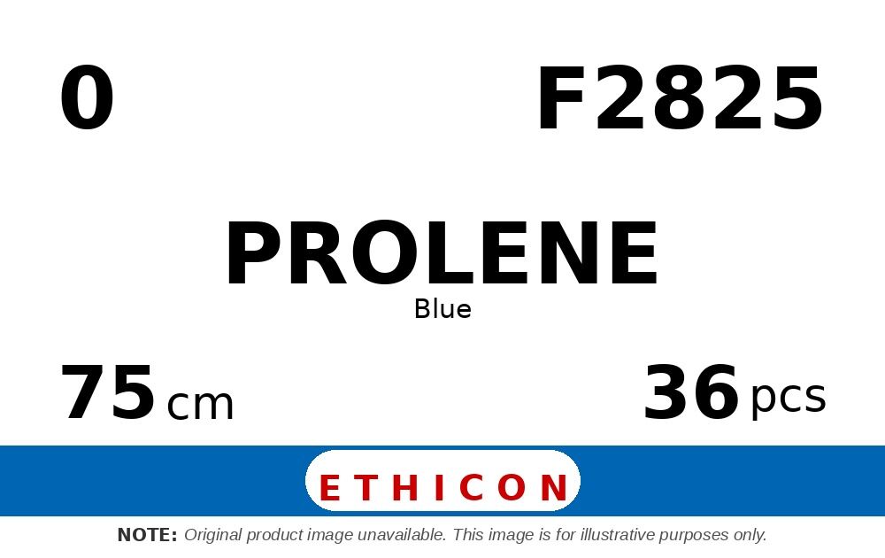 Prolene F2825 hechtdraad - CP-1 0 - 75cm - | per 36 st. |